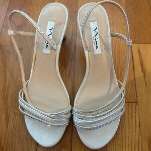 Nina Elegant Cream Women's Heels 8.5 Wide
